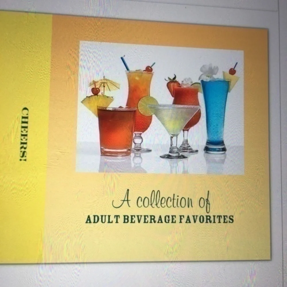 8x8 hardcover Adult Beverage Book